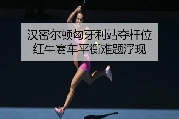 汉密尔顿匈牙利站夺杆位 红牛赛车平衡难题浮现